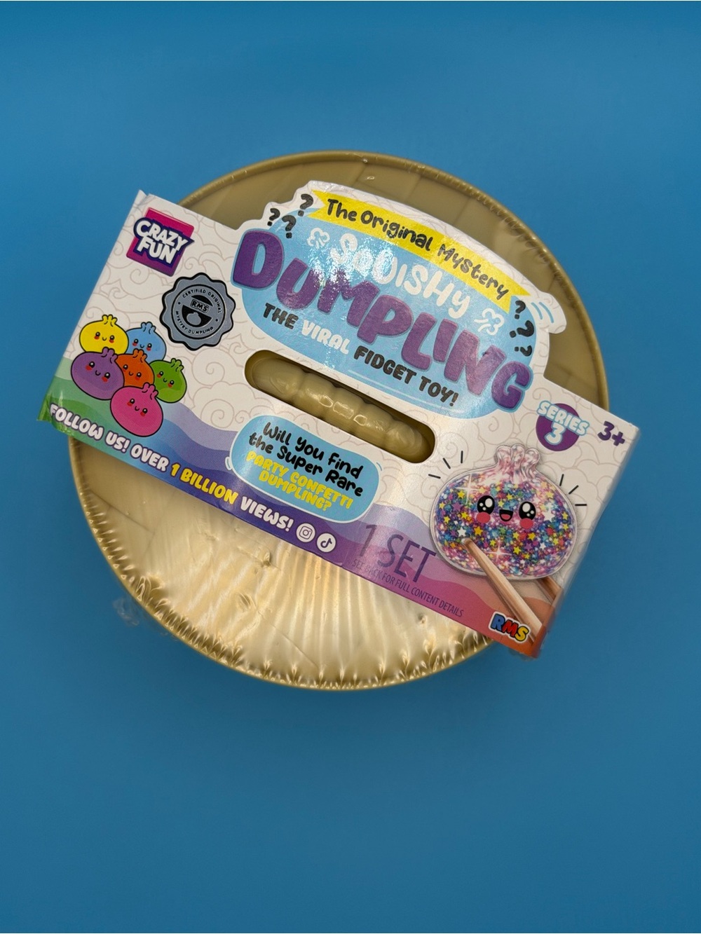 Gold Squishy Dumpling Sensory Fidget Toy